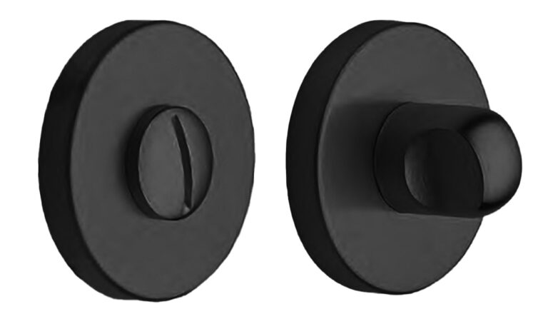 MORELLI LUX-WC-R6 NERO-ST, завертка сантехническая, цвет — черный «soft-touch»