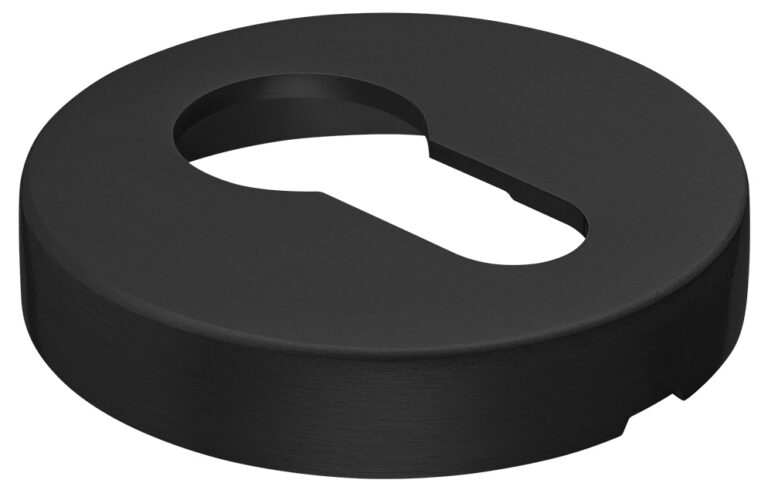 MORELLI LUX-KH-R6 NERO-ST, накладка на ключевой цилиндр, цвет — черный «soft-touch»