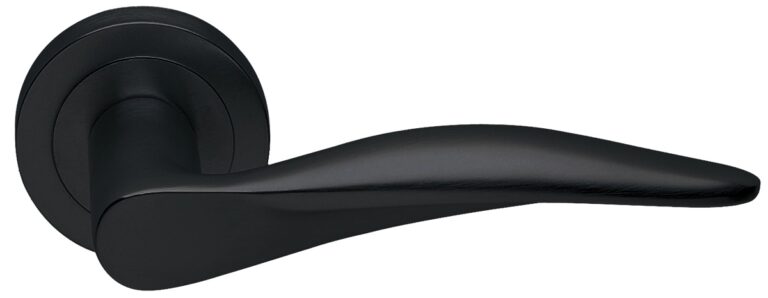 MORELLI Ручка дверная DALI R2 NERO-ST — Черный «soft-touch»