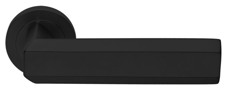 MORELLI Ручка дверная HARMONY R2 NERO-ST — Черный «soft-touch»