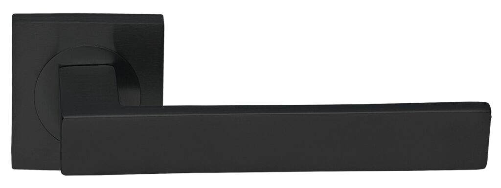 MORELLI Ручка дверная WATERFALL S2 NERO-ST — Черный «soft-touch»