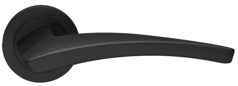MORELLI Ручка дверная WIND R2 NERO-ST — Черный «soft-touch»