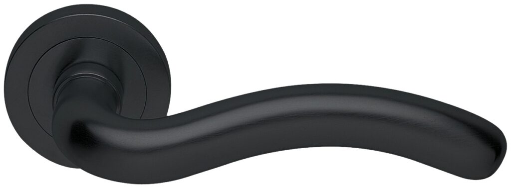 MORELLI Ручка дверная SNAKE R2 NERO-ST — Черный «soft-touch»