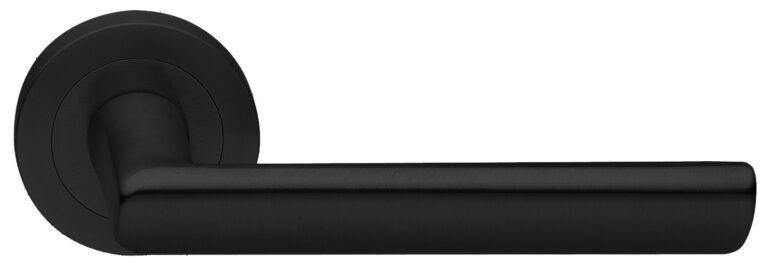 MORELLI Ручка дверная STELLA R2 NERO-ST — Черный «soft-touch»