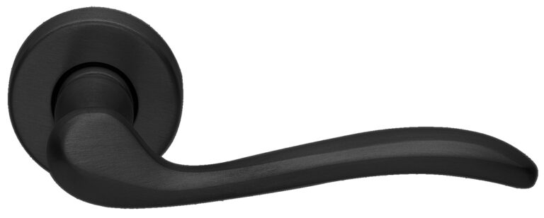 MORELLI Ручка дверная TOSCANA R2 NERO-ST — Черный «soft-touch»