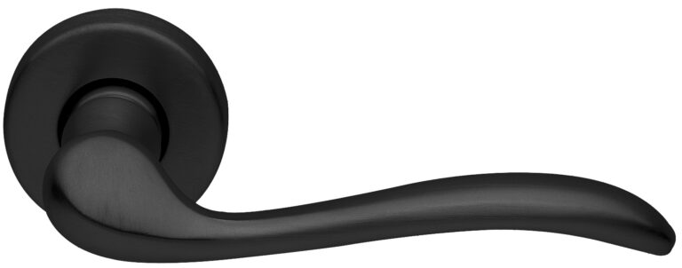 MORELLI Ручка дверная TOSCANA R3-E NERO-ST — Черный «soft-touch»