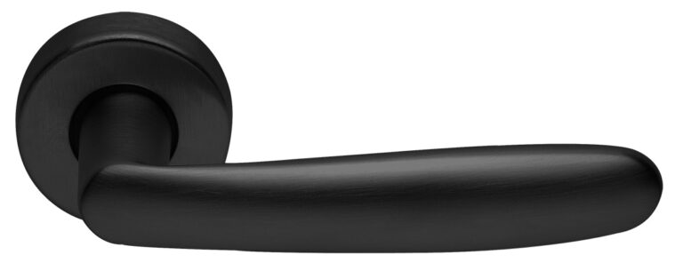 MORELLI Ручка дверная IMOLA R3-E NERO-ST — Черный «soft-touch»