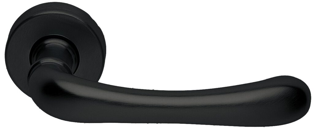 MORELLI Ручка дверная RING R3-E NERO-ST — Черный «soft-touch»