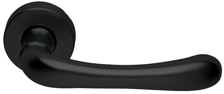 MORELLI Ручка дверная RING R3-E NERO-ST — Черный «soft-touch»
