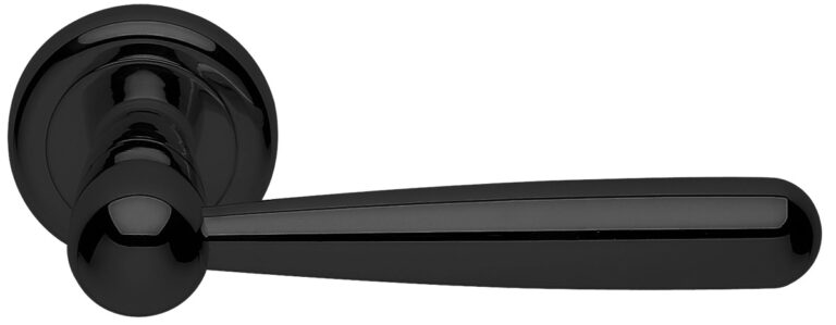 MORELLI Ручка дверная PINOKKIO R4 NERO-ST — Черный «soft-touch»