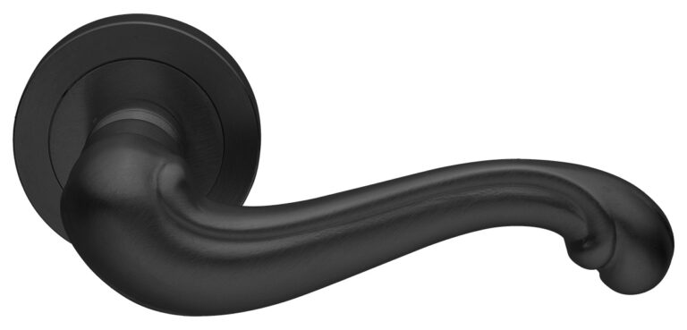 MORELLI Ручка дверная BAROCCO R2 NERO-ST — Черный «soft-touch»