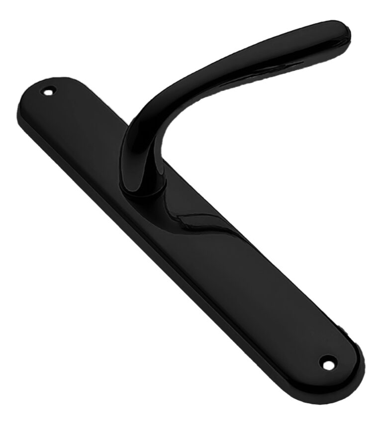 MORELLI RUBINO PL NERO-ST, ручка на планке, цвет — черный «soft-touch»