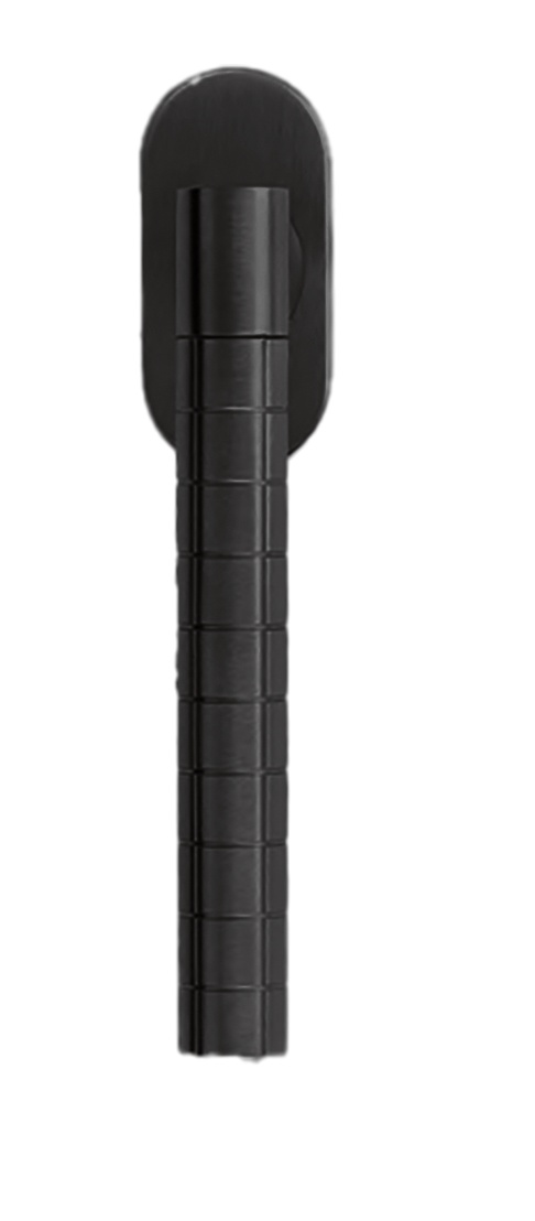 MORELLI Ручка оконная HIDE VOLUME W1 NERO-ST, цвет — Черный «soft-touch»