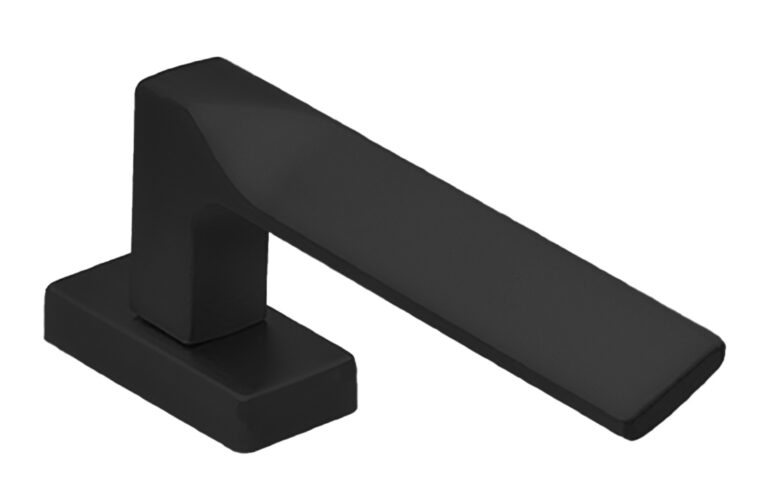 MORELLI Ручка оконная FIORD W1 NERO-ST, цвет — Черный «soft-touch»