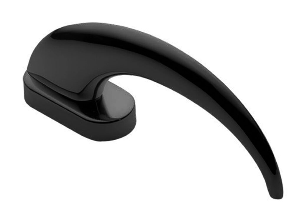 MORELLI Ручка оконная ABUNDANCE W1 NERO-ST, цвет — Черный «soft-touch»