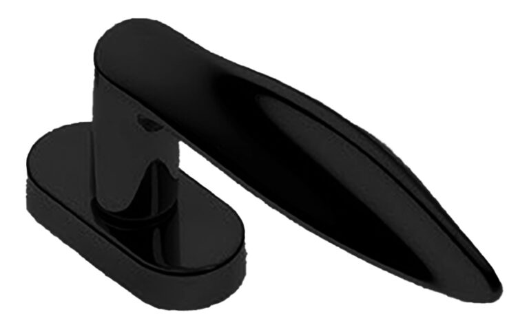 MORELLI Ручка оконная DALI W1 NERO-ST, цвет — Черный «soft-touch»