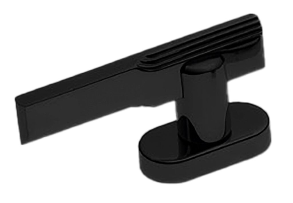 MORELLI Ручка оконная VERONICA W1 NERO-ST, цвет — Черный «soft-touch»