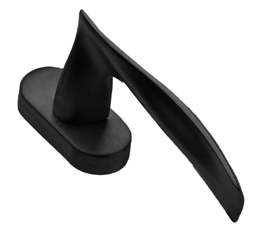 MORELLI Ручка оконная WAVE W1 NERO-ST, цвет — Черный «soft-touch»
