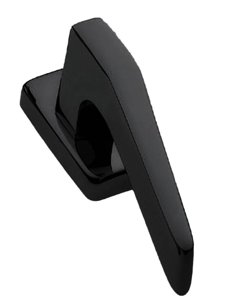 MORELLI Ручка оконная HILL W1 NERO-ST, цвет — Черный «soft-touch»