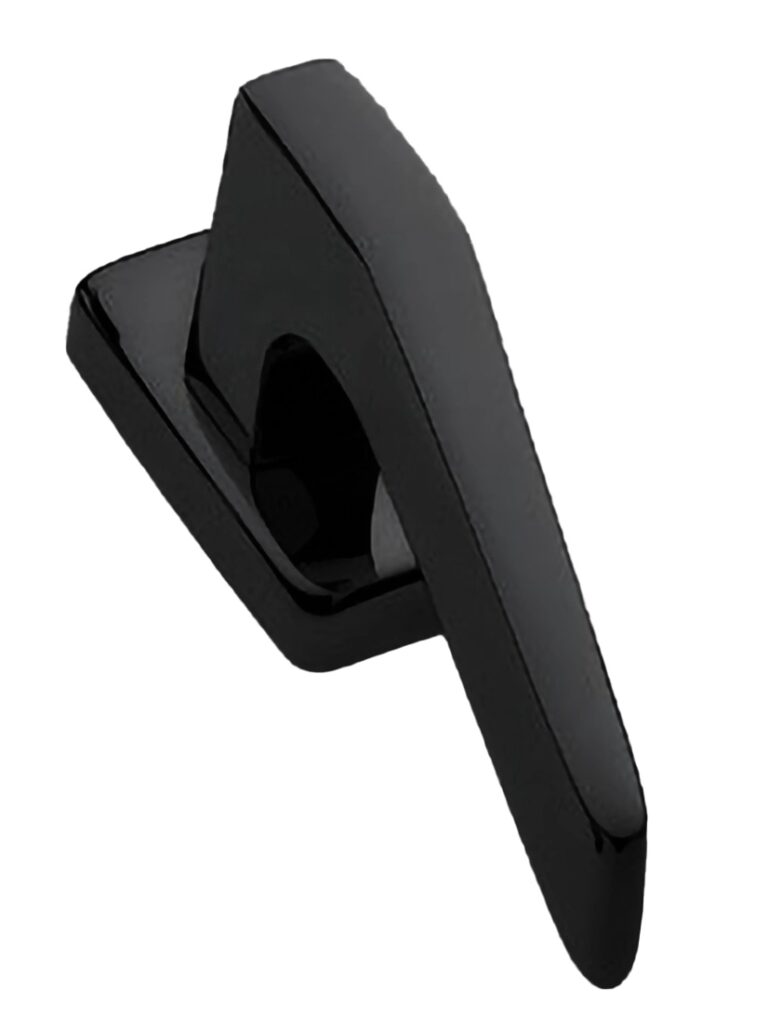 MORELLI Ручка оконная HILL W1 NERO-ST, цвет — Черный «soft-touch»