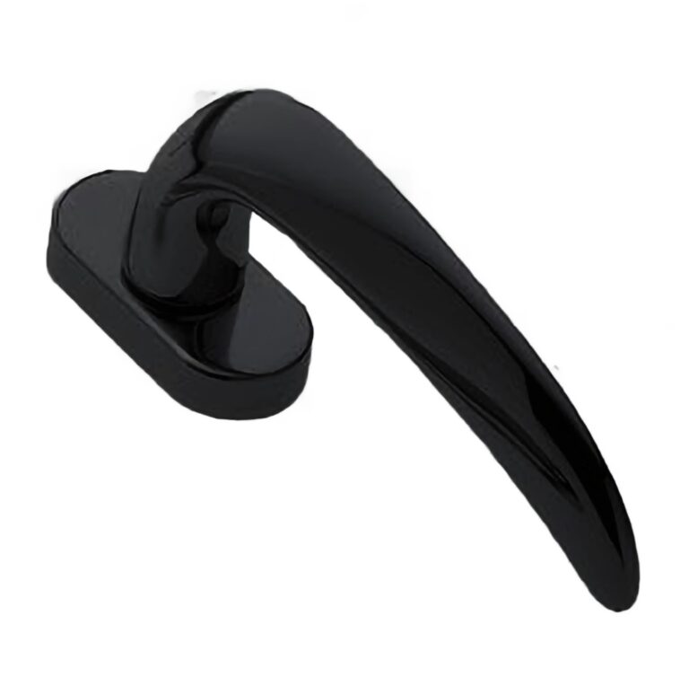 MORELLI Ручка оконная GOLF W1 NERO-ST, цвет — Черный «soft-touch»