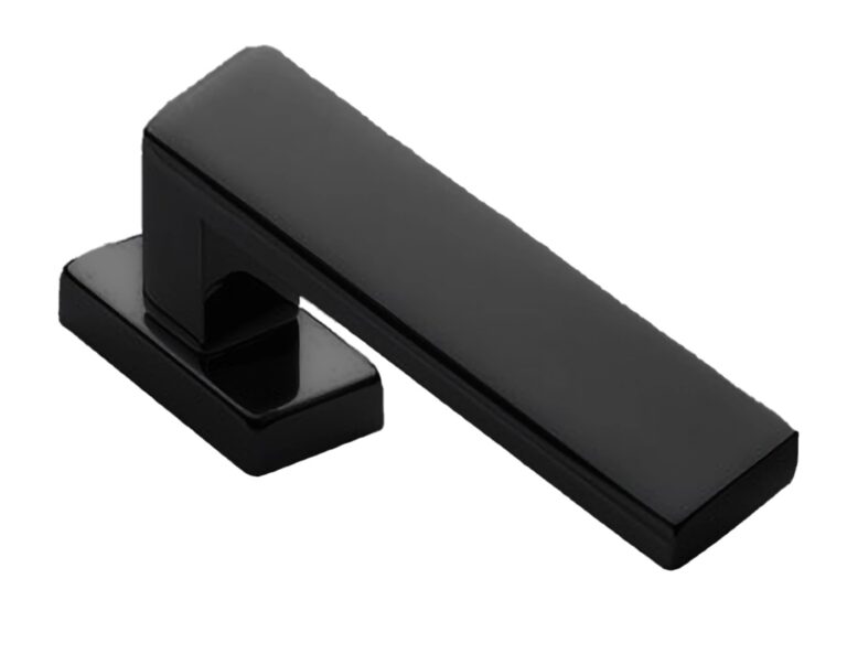 MORELLI Ручка оконная WATERFALL W1 NERO-ST, цвет — Черный «soft-touch»