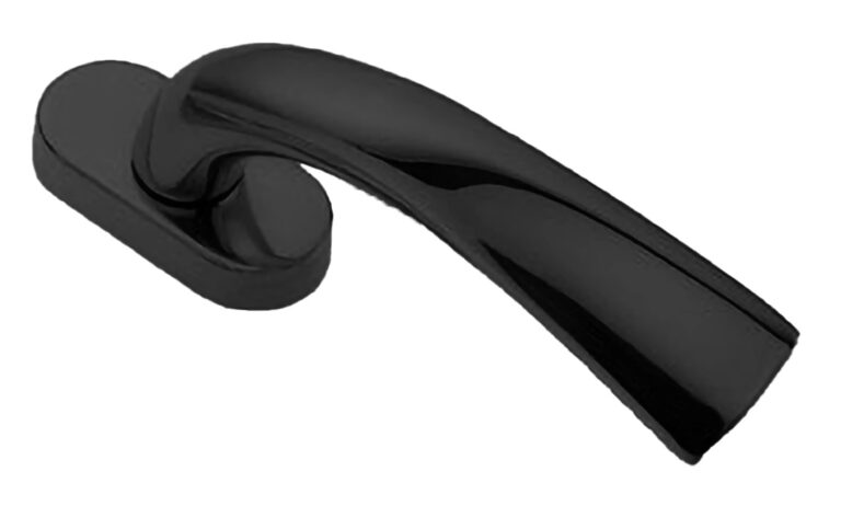 MORELLI Ручка оконная RAFT W1 NERO-ST, цвет — Черный «soft-touch»