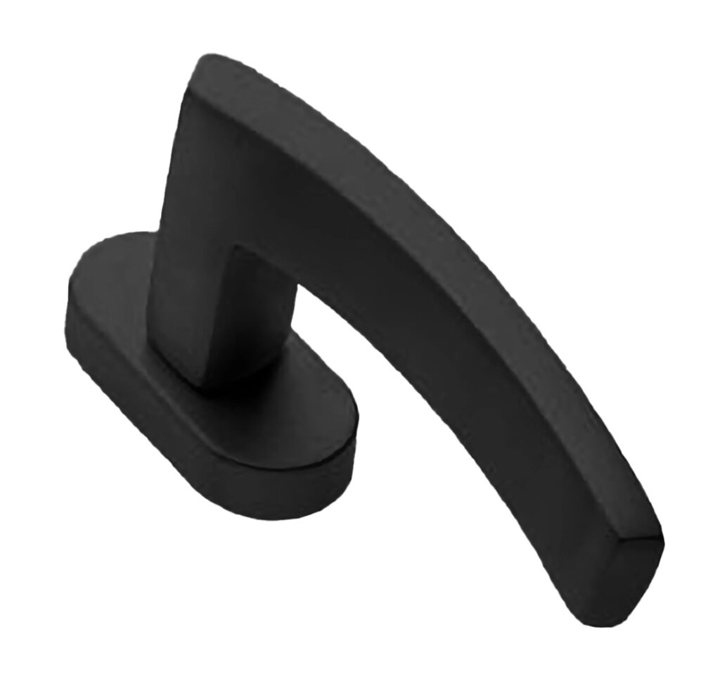 MORELLI Ручка оконная WIND W1 NERO-ST, цвет — Черный «soft-touch»