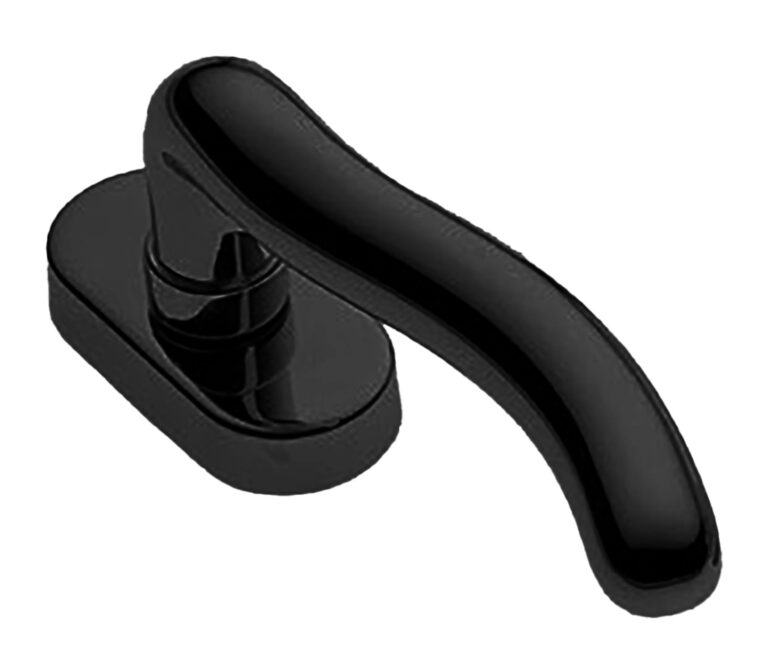 MORELLI Ручка оконная SNAKE W1 NERO-ST, цвет — Черный «soft-touch»