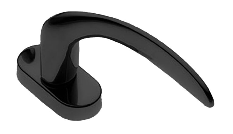 MORELLI Ручка оконная COBRA W1 NERO-ST, цвет — Черный «soft-touch»