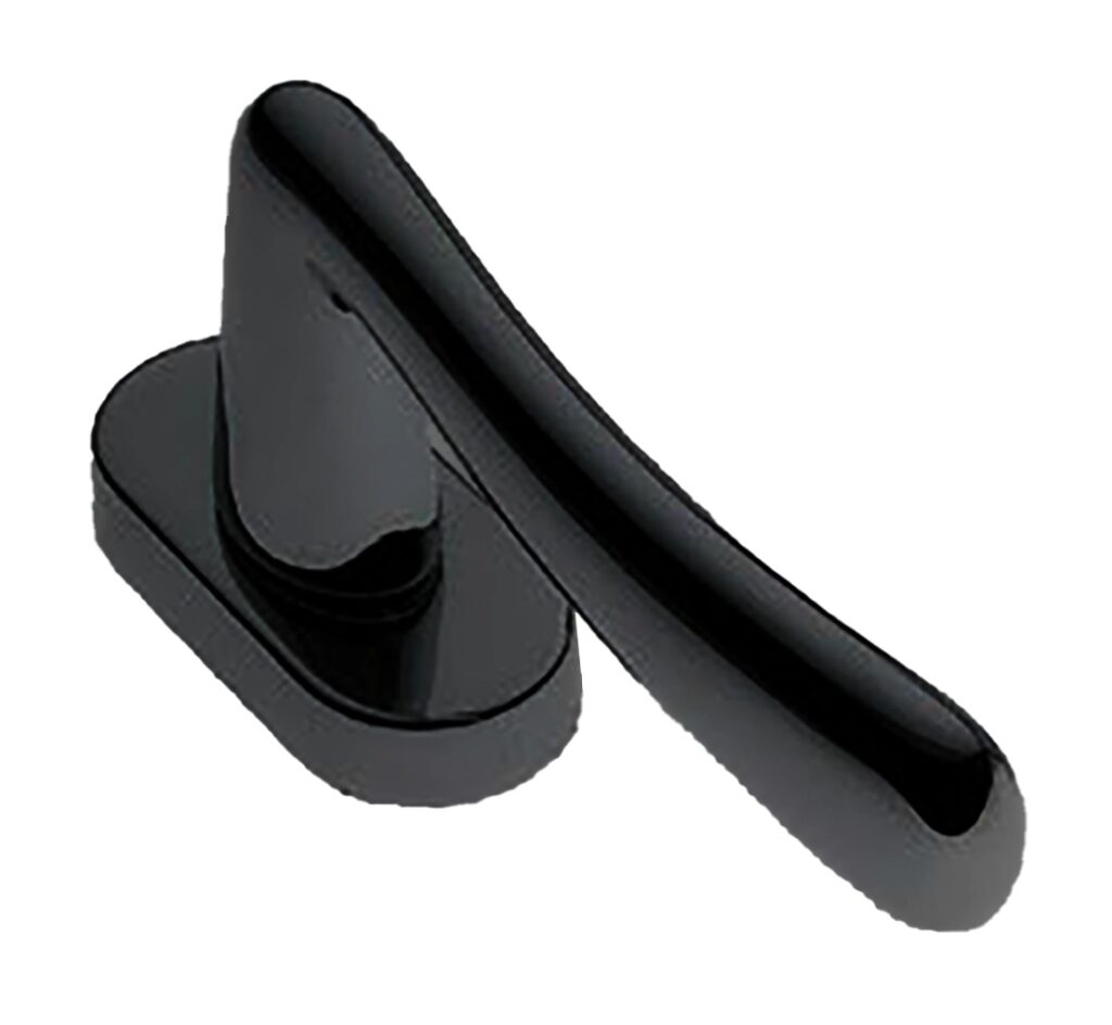 MORELLI Ручка оконная COCKATOO W1 NERO-ST, цвет — Черный «soft-touch»
