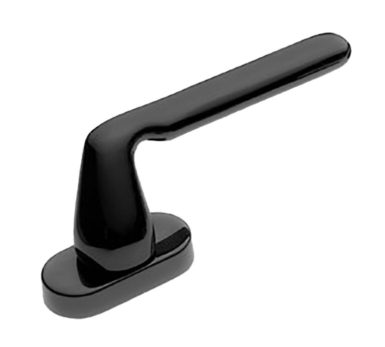 MORELLI Ручка оконная NIRVANA W1 NERO-ST, цвет — Черный «soft-touch»