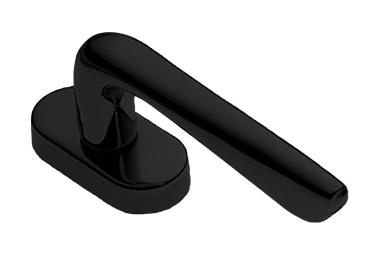 MORELLI Ручка оконная PETRA W1 NERO-ST, цвет — Черный «soft-touch»