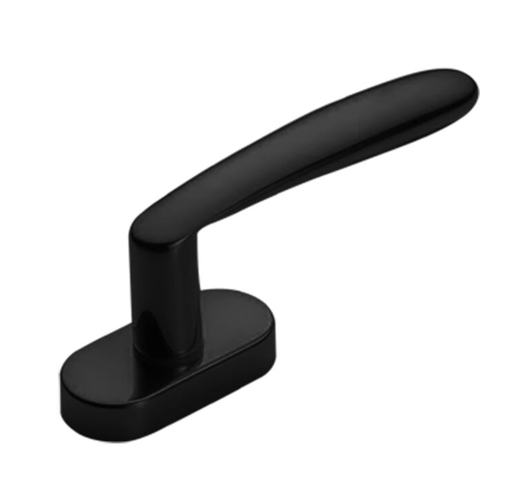 MORELLI Ручка оконная IMOLA W1 NERO-ST, цвет — Черный «soft-touch»