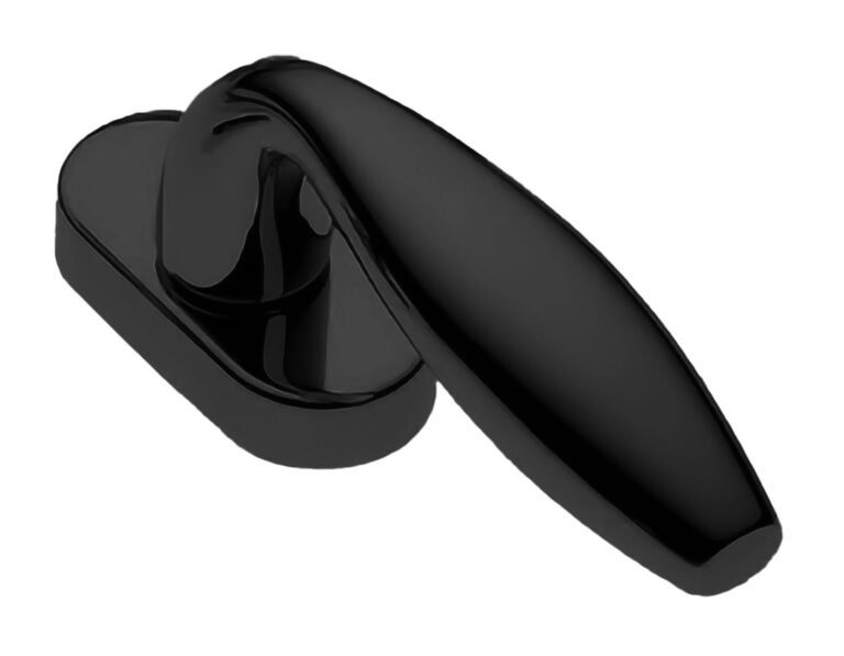 MORELLI Ручка оконная SIENA W1 NERO-ST, цвет — Черный «soft-touch»