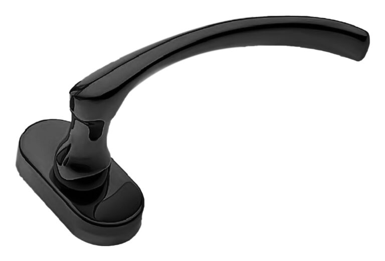 MORELLI Ручка оконная ARCH W1 NERO-ST, цвет — Черный «soft-touch»