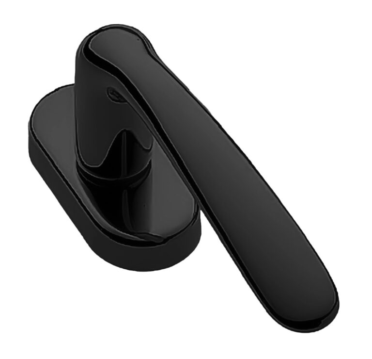 MORELLI Ручка оконная LINDA W1 NERO-ST, цвет — Черный «soft-touch»