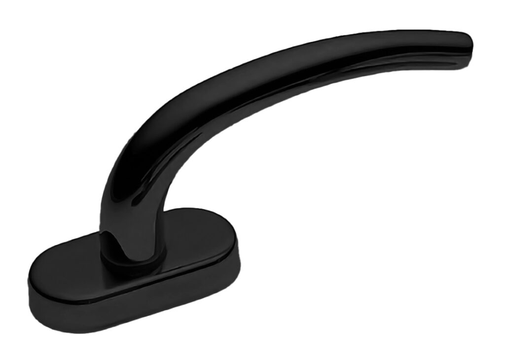 MORELLI Ручка оконная LILLA W1 NERO-ST, цвет — Черный «soft-touch»