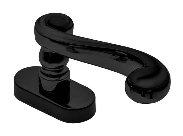 MORELLI Ручка оконная PLAZA W1 NERO-ST, цвет — Черный «soft-touch»
