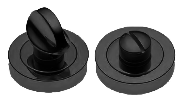 MORELLI LUX-WC-R2-LE NERO-ST, завертка сантехническая, цвет — Черный «soft-touch»