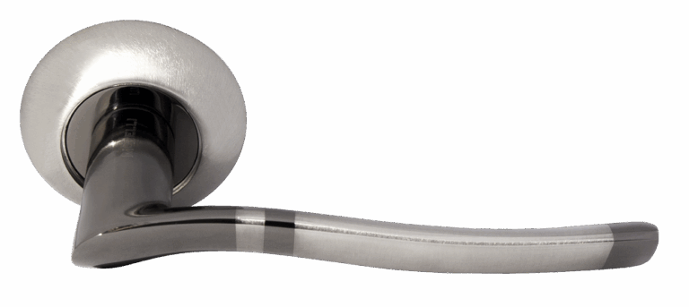 MORELLI MH-04 SN/BN, ручка дверная «Фонтан», цвет — бел. никель/черн. никель
