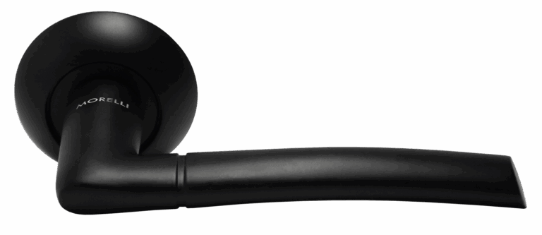 MORELLI MH-06 BL, ручка дверная «Пиза», цвет — черный