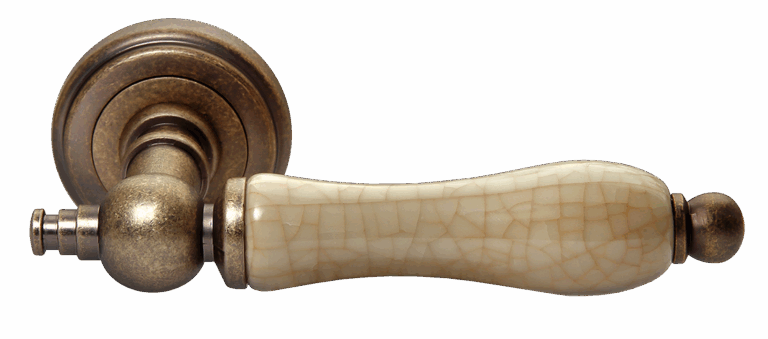 MORELLI MH-42-CLASSIC OMB/CH, ручка дверная MART, цвет-старая мат.бронза/шампань