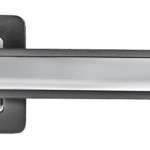 MORELLI MH-46 GR/CP-S55, ручка дверная "EON", на квадратной накладке, цвет - графит/хром — дополнительное фото