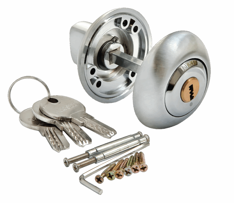 MORELLI MH-CYL SC/CP, завертка с ключевым цилиндром, цвет — матовый хром/хром