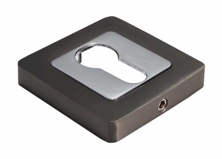 MORELLI MH-KH-S55 GR/PC, накладка на ключевой цилиндр, цвет — графит/хром