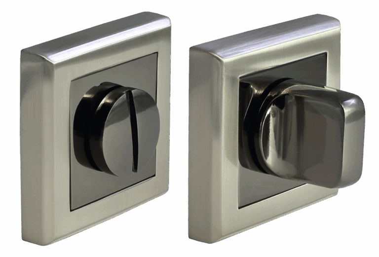 MORELLI MH-WC SN/BN, завертка сантехническая, цвет — бел. никель/черн. никель
