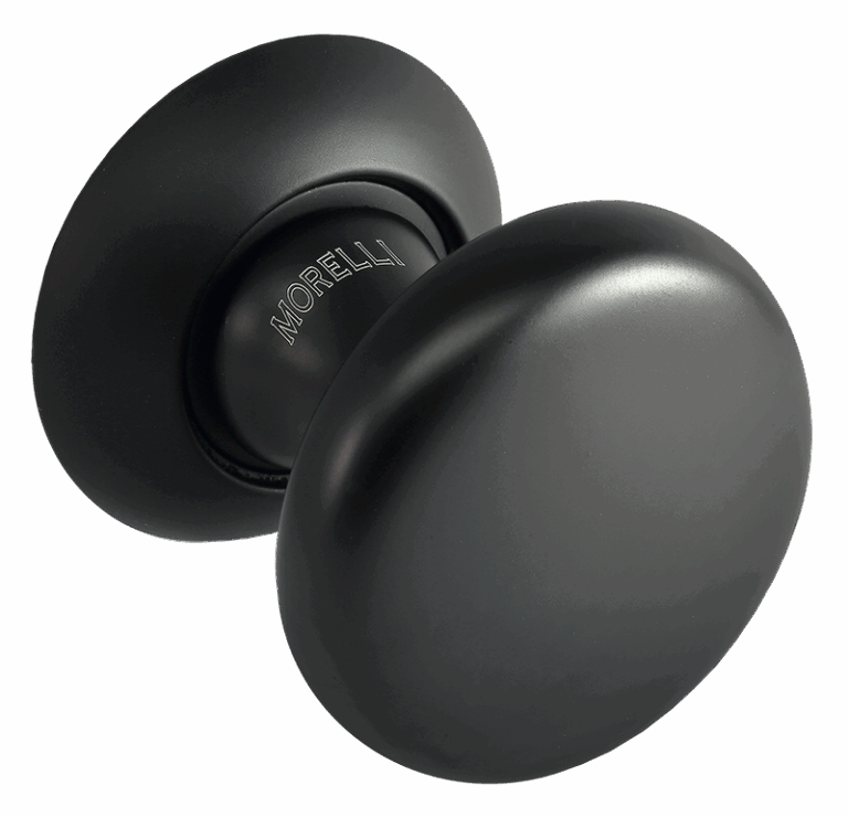 MORELLI MHR-1 BL, ручка дверная круглая «Foster», цвет — черный